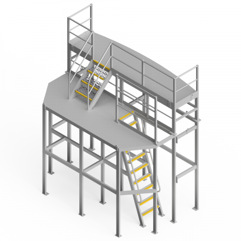 OEM00531 Two Level Dipper Maintenance Platform